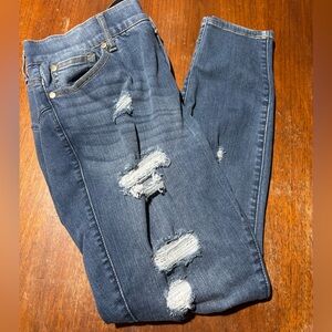 Torrid Bombshell Skinny Premium Stretch Distressed Jeans Size 16S